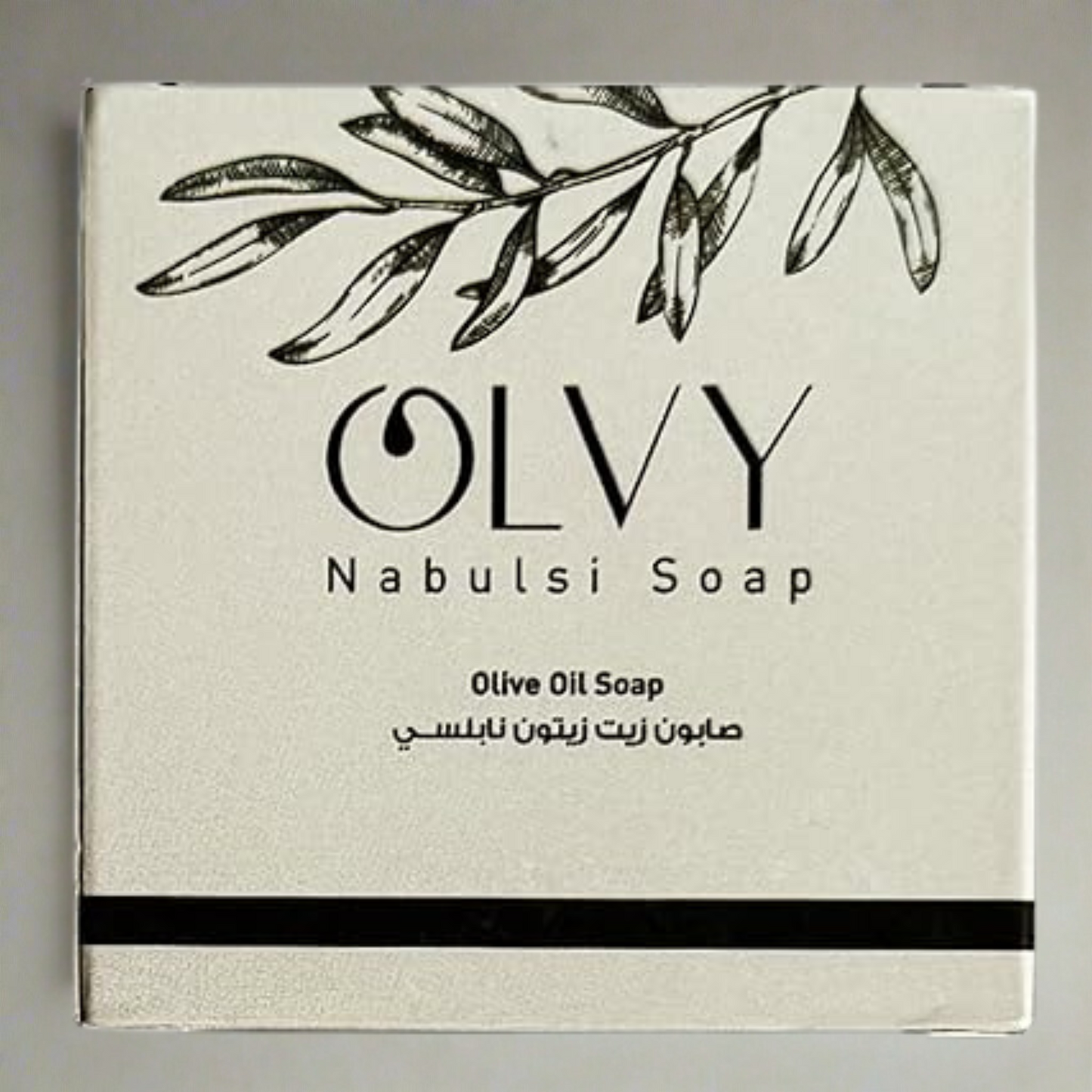 Olvy Original Olive Oil Bar Soap, 3.5 oz, Moisturizing for Dry & Sensitive Skin, Vegan, Natural Inspired by Traditional Palestenian Soap {Original Olive Oil (Unscented) Price}