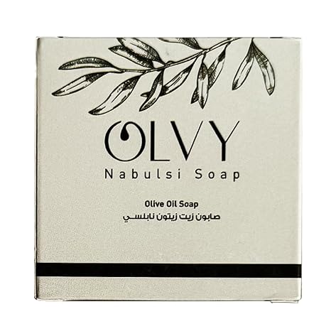 Olvy Original Olive Oil Bar Soap, 3.5 oz, Moisturizing for Dry & Sensitive Skin, Vegan, Natural Inspired by Traditional Palestenian Soap {Original Olive Oil (Unscented) Price}