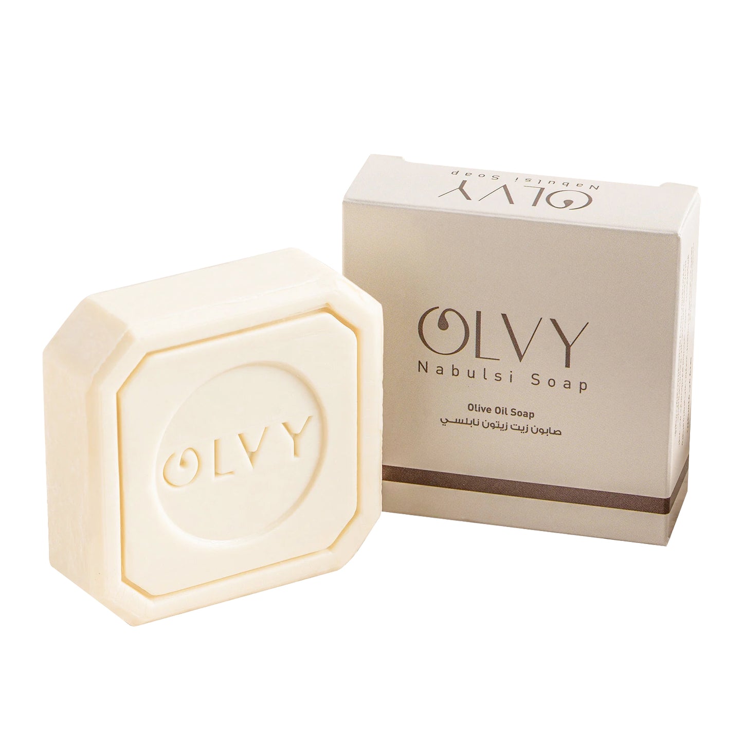 Olvy Original Olive Oil Bar Soap, 3.5 oz, Moisturizing for Dry & Sensitive Skin, Vegan, Natural Inspired by Traditional Palestenian Soap {Original Olive Oil (Unscented) Price}