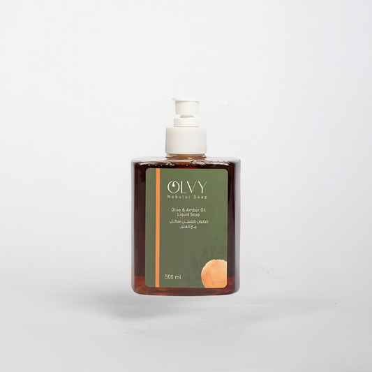 Olvy Nabulsi Pure Olive Oil Liquid Soap With Amber Oil