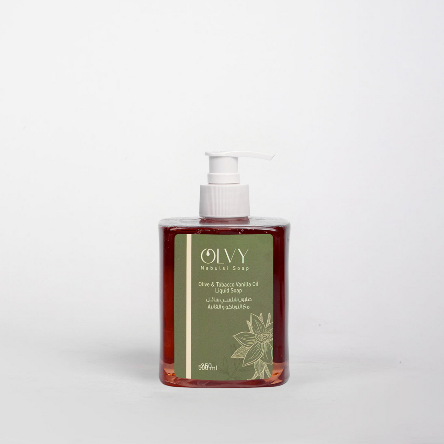 Olvy Nabulsi Pure Olive Oil Liquid Soap With Tobacco Vanilla Oil