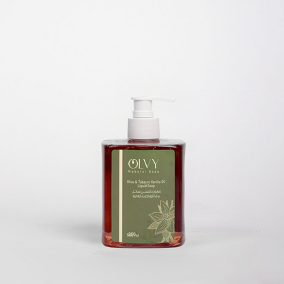 Olvy Nabulsi Pure Olive Oil Liquid Soap With Tobacco Vanilla Oil