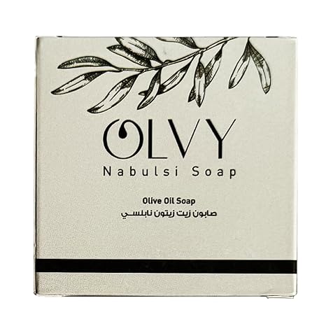 Olvy Original Olive Oil Bar Soap, 3.5 oz, Moisturizing for Dry & Sensitive Skin, Vegan, Natural Inspired by Traditional Palestenian Soap {Original Olive Oil (Unscented)  Price}