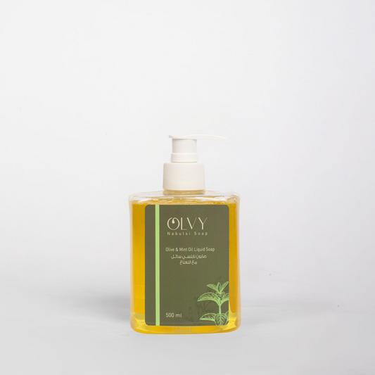 Olvy Nabulsi Pure Olive Oil Liquid Soap With Mint Oil