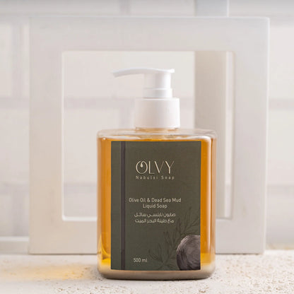 Olvy Nabulsi Pure Olive Oil Liquid Soap With Dead Sea Mud